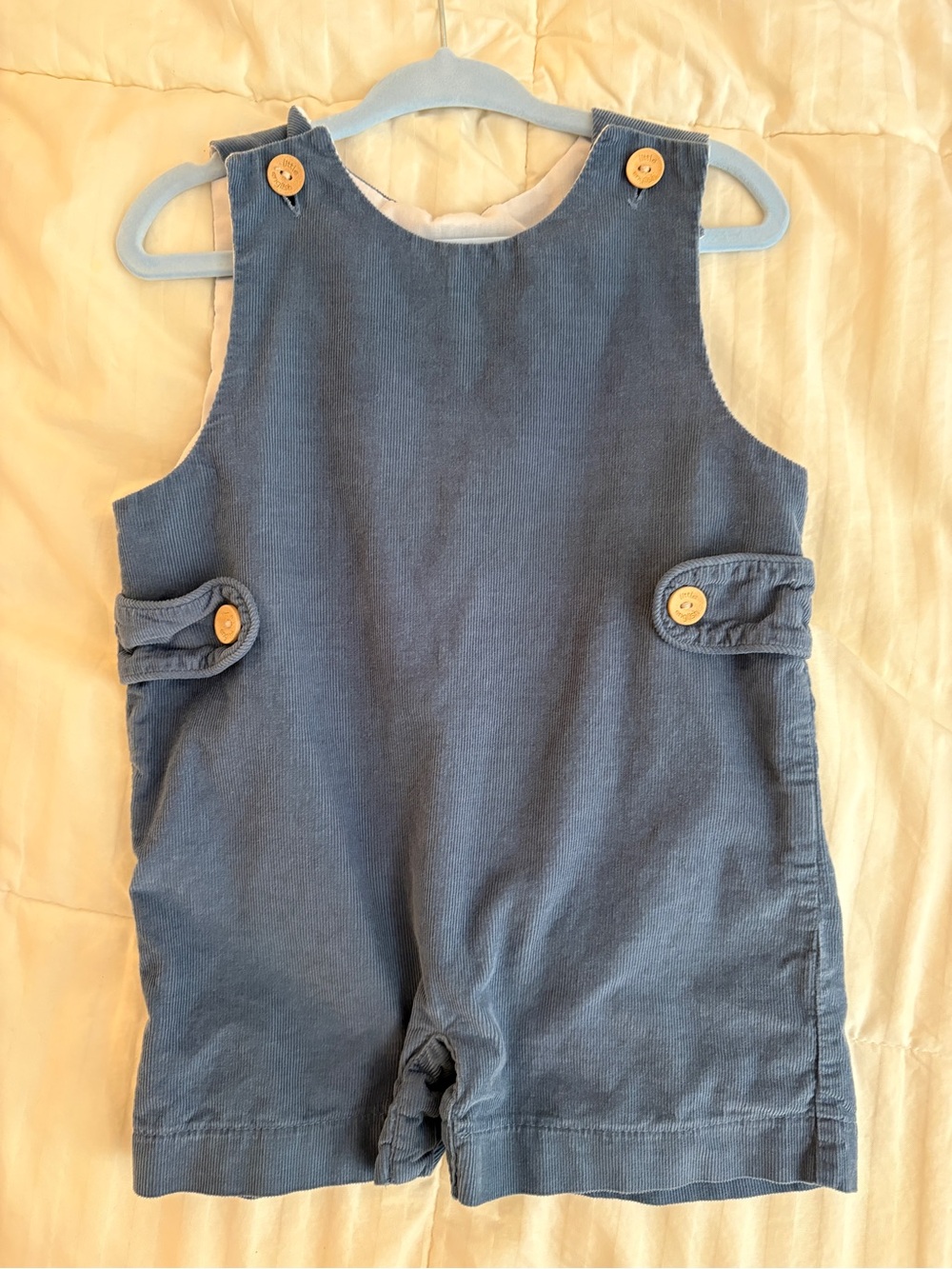 Little English Blue Corduroy John John 12M